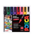 Posca PC-5M Wallet Of 8 All Surface Markers Standard Colours