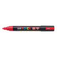uni Posca PC-5M Medium Bullet Tip Paint Marker Fluorescent Red