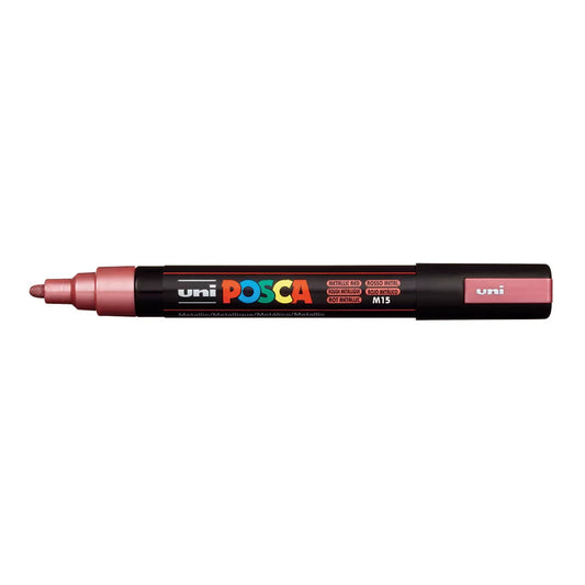 uni Posca PC-5M Medium Bullet Tip Paint Marker Metallic Red