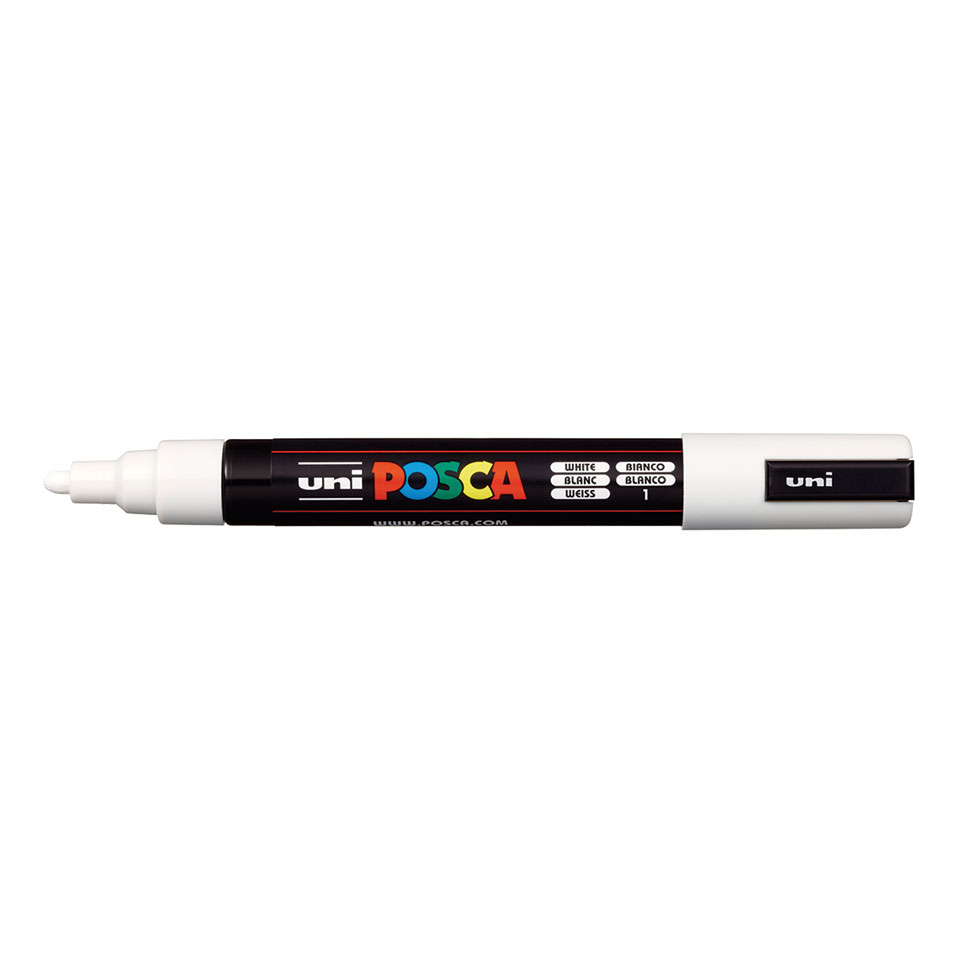 Posca PC-5M Medium Bullet Tip Paint Marker White