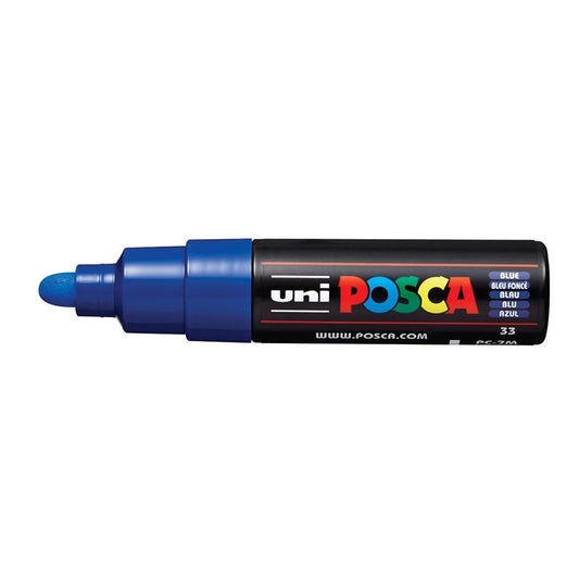 uni Posca PC-7M Marker Bold Bullet Tip Paint Marker Blue