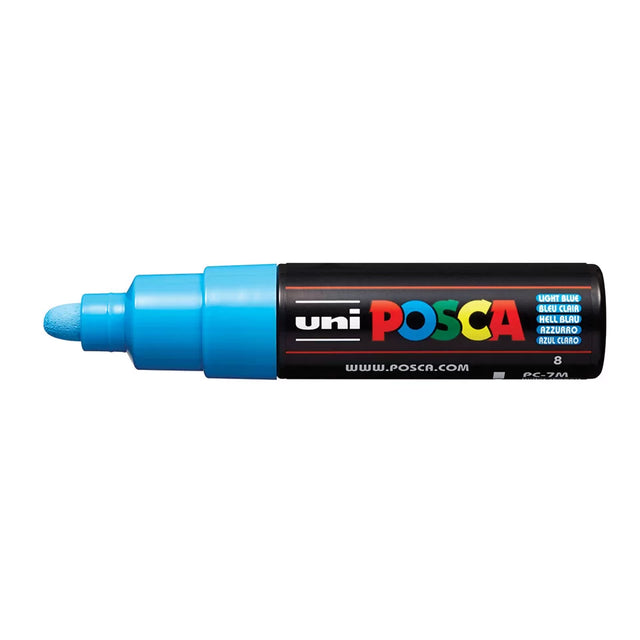 uni Posca PC-7M Marker Light Blue Bold Bullet Tip Marker