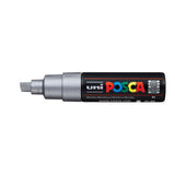 Posca PC-8K Broad Chisel Tip Paint Marker Silver
