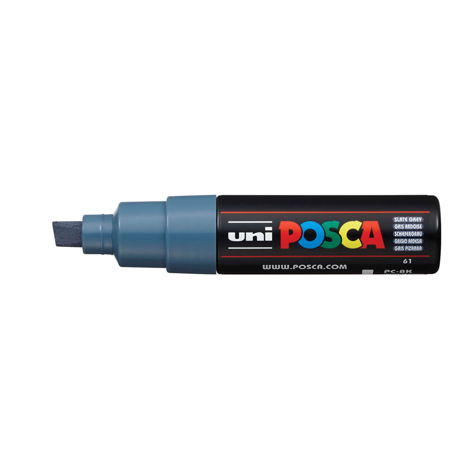 Posca PC-8K Broad Chisel Tip Paint Marker Slate Grey
