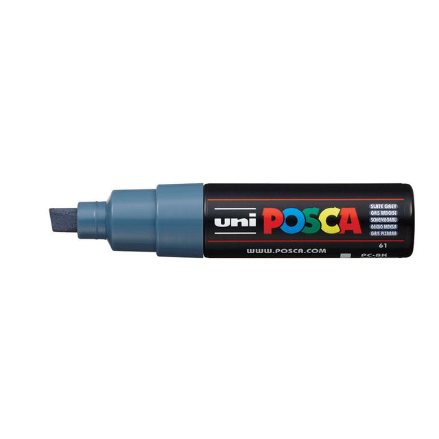 Posca PC-8K Broad Chisel Tip Paint Marker Slate Grey
