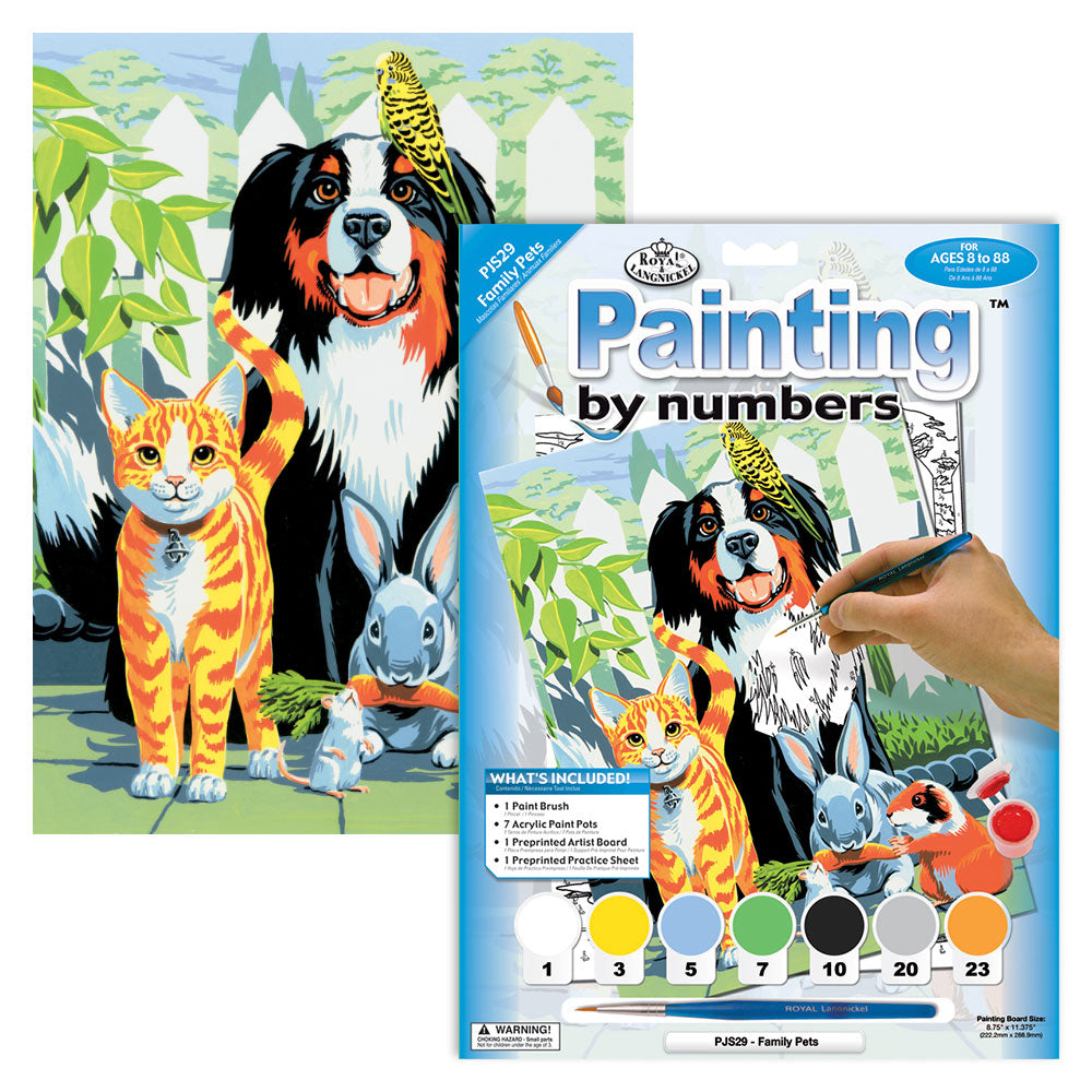 Paint By Numbers Junior Small - Family Pets