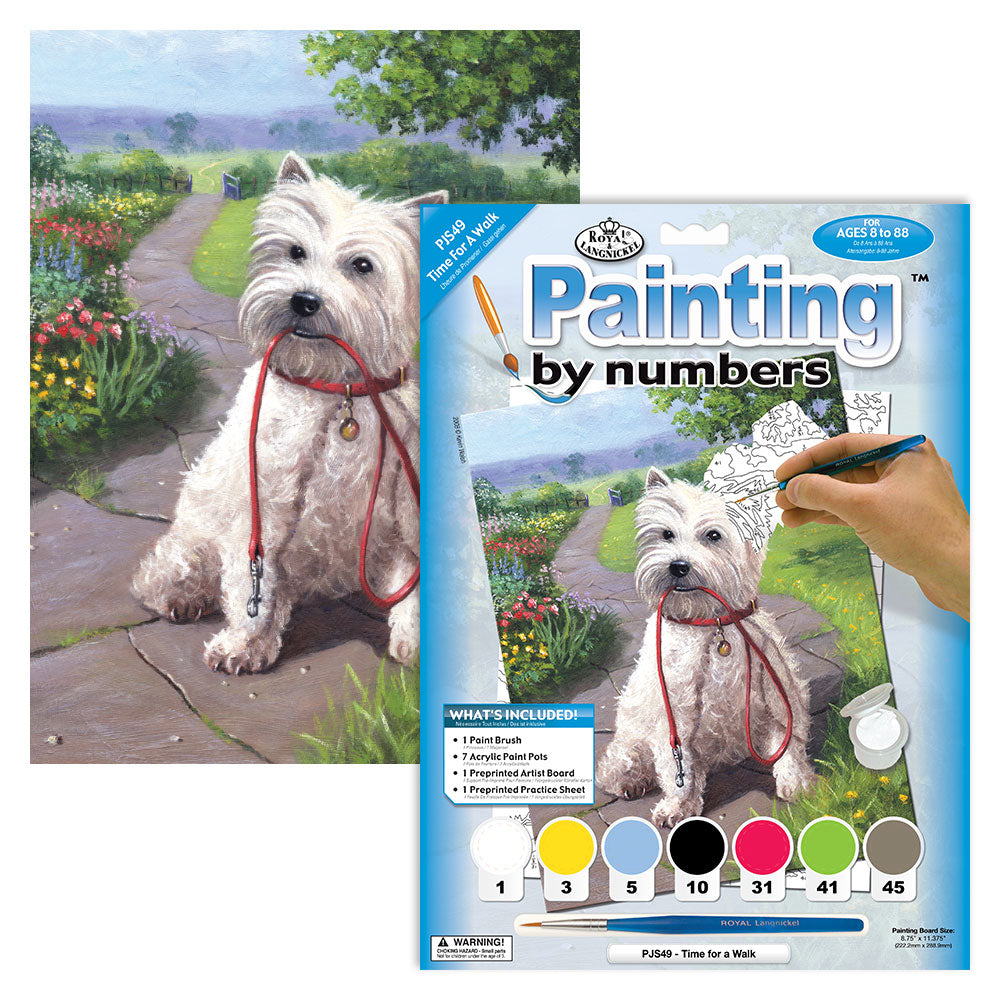 Paint By Numbers Junior Small - Time For A Walk