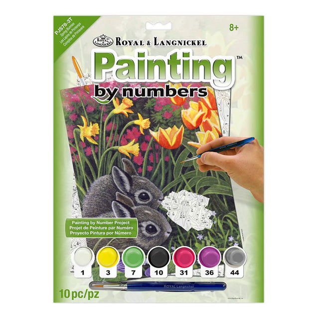 Painting By Numbers Junior Small - Spring Bunnies
