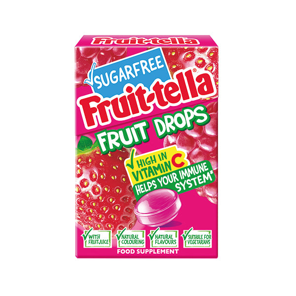 Fruittella Fruit Drops Red Berry 12 Sweets (Pack of 20) 9053401