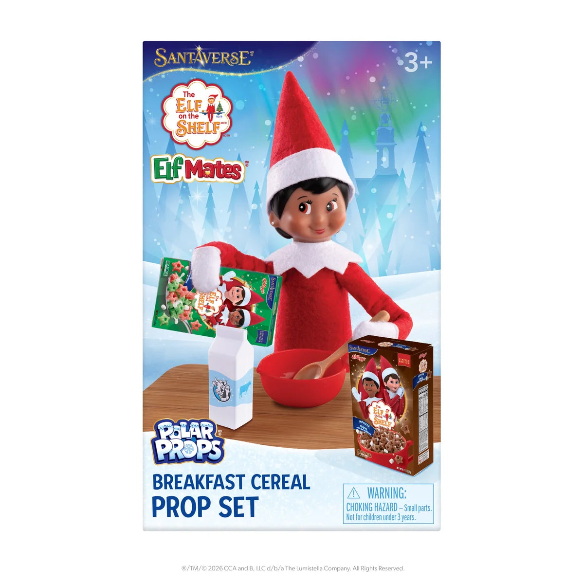 Elf on the Shelf Polar Props: Breakfast Cereal Prop Set