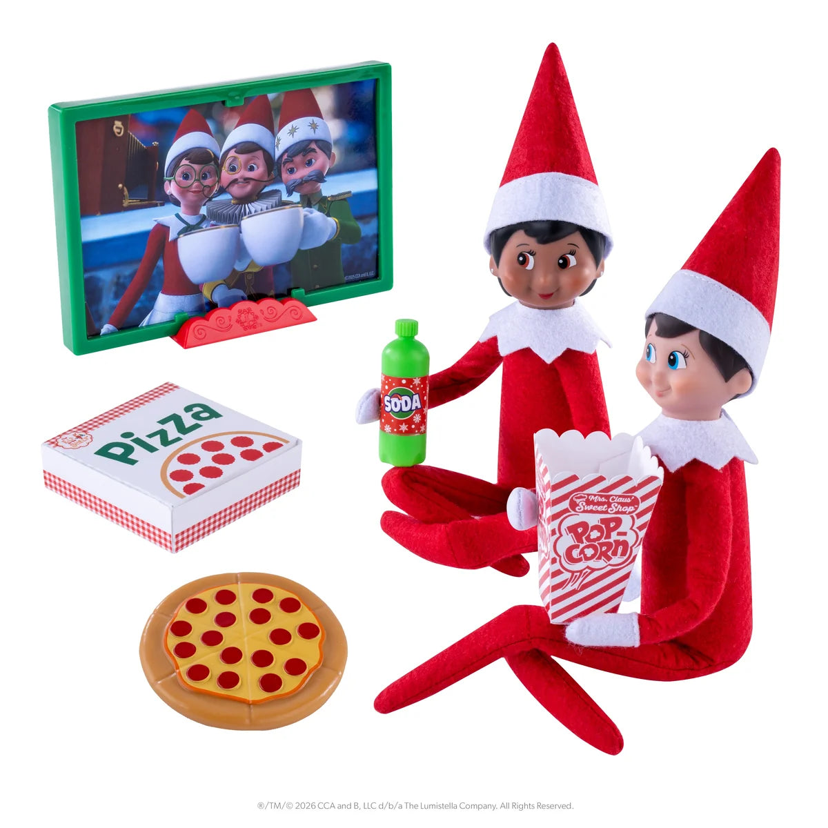 Elf on the Shelf Polar Prop Set: Movie Night