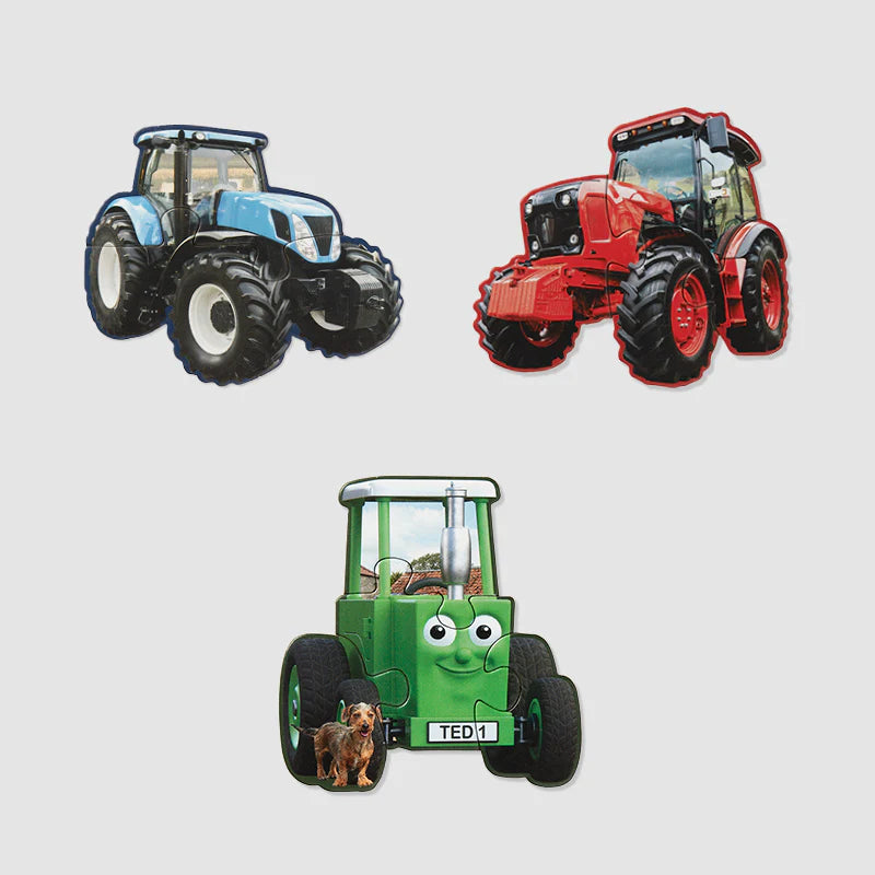 Tractor Ted - 3 Picture Puzzles Tractors