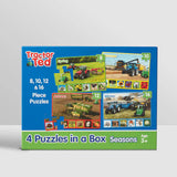 Tractor Ted 4 Puzzles in a Box - Seasons