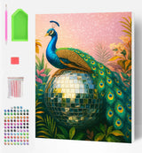 Diamond Art Set - Peacock Tail Party