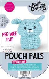 Knitty Critters Pouch Pals - Pee-Wee Pup