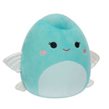 Squishmallows 7.5 Inch Janie Light Teal Flying Fish