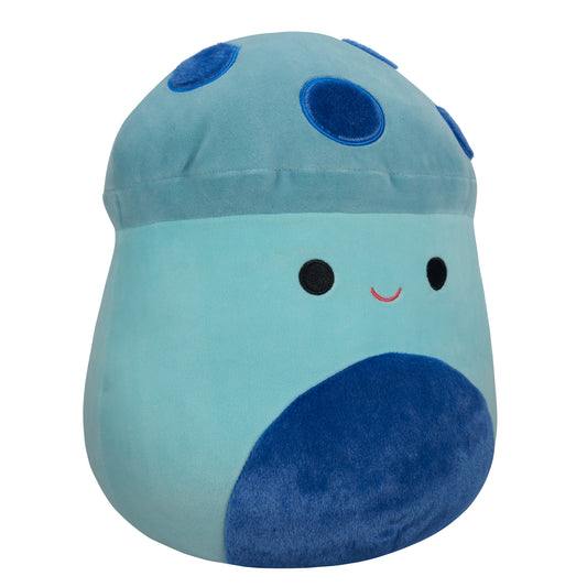 Squishmallow 12 Inch Ankur Teal Mushroom with Fuzzy Spots