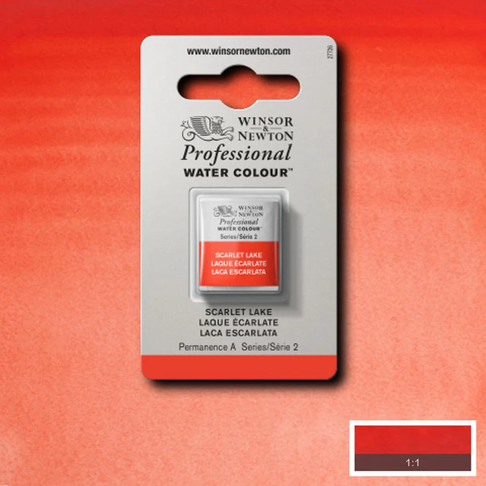 Professional Watercolour Series 2 Half Pan - Scarlet Lake