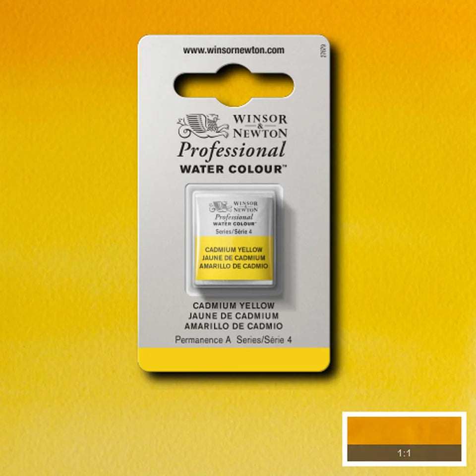 Professional Watercolour Series 4 Half Pan - Cadmium Yellow