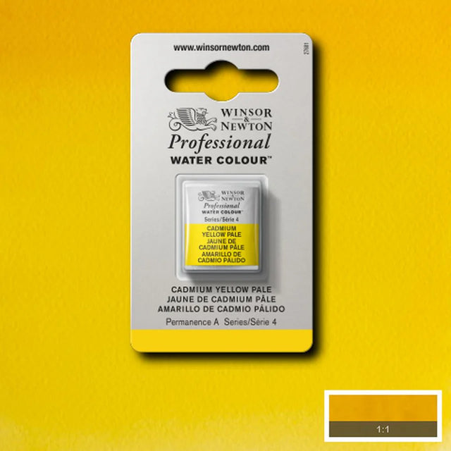 Professional Watercolour Series 4 Half Pan - Cadmium Yellow Pale