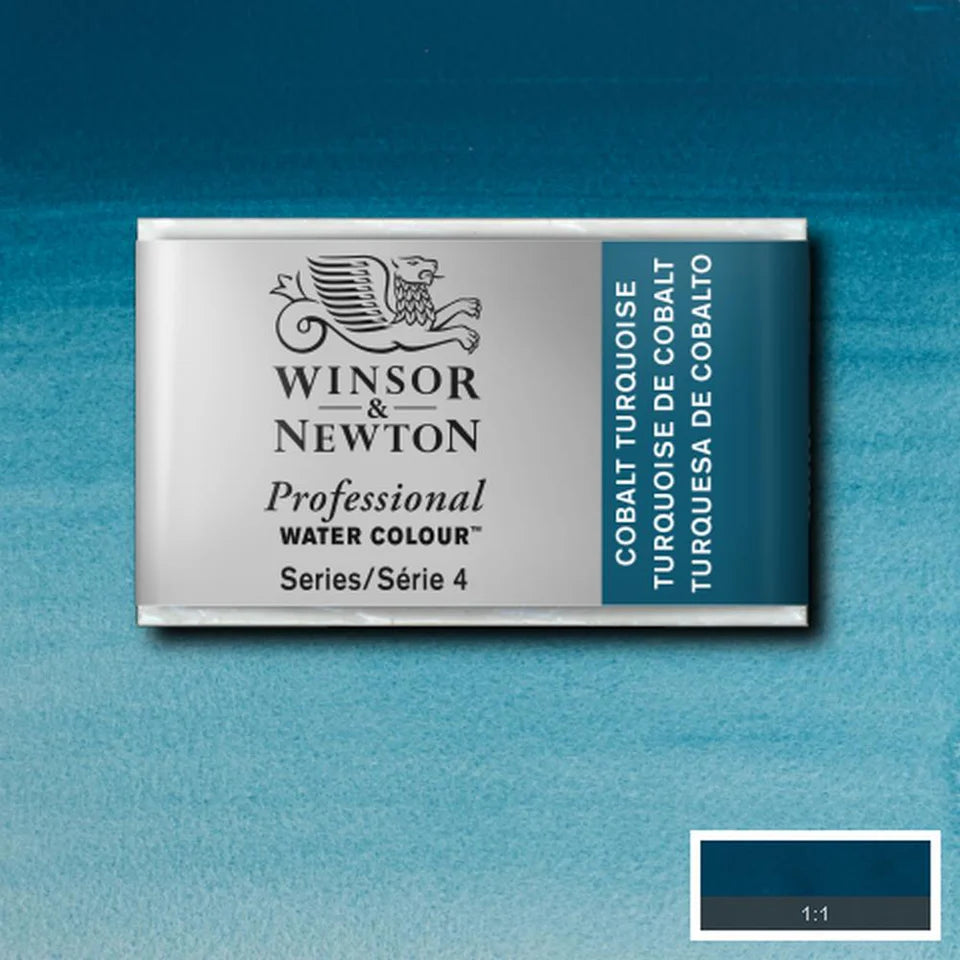 Professional Watercolour Series 4 Whole Pan - Cobalt Turquoise