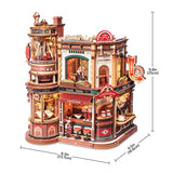 ROKR Music Box Wooden 3D Puzzle - Dream Coffee Factory