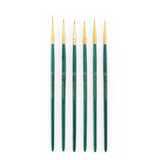 Royal & Langnickel Gold Taklon Detail Brush Set (6 Pieces)