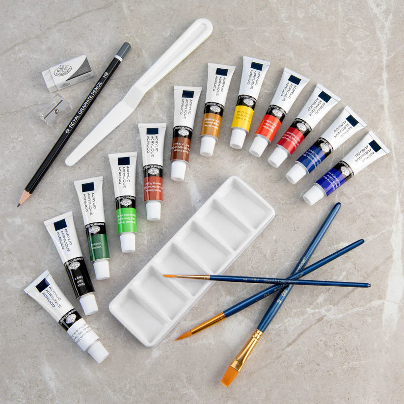 Royal & Langnickel Essentials Clear View Acrylic Painting Set