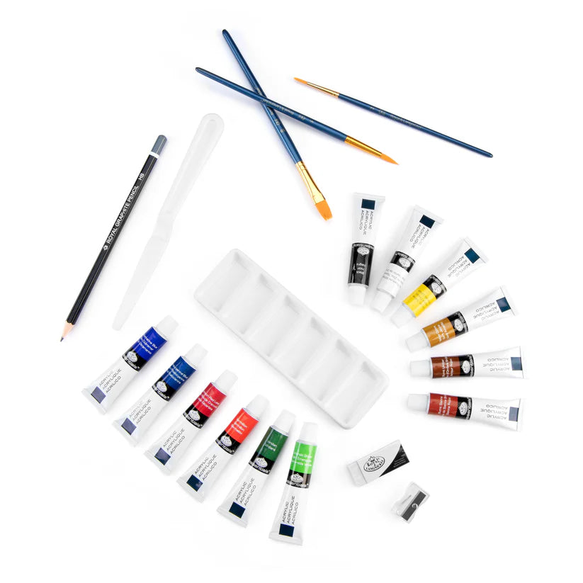 Royal & Langnickel Essentials Clear View Acrylic Painting Set
