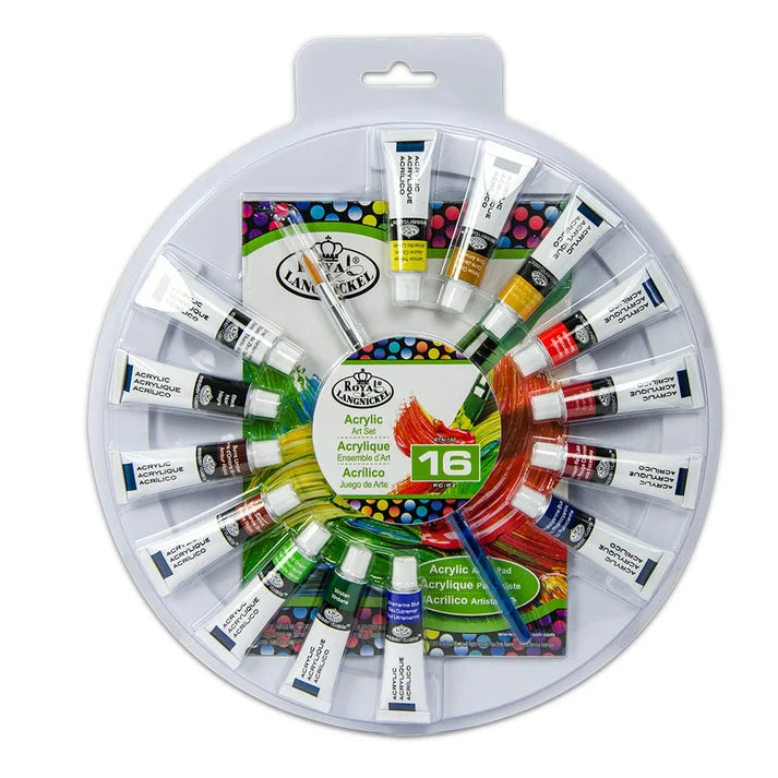 Royal & Langnickel Acrylic Color Wheel Art Set (16 Pieces)