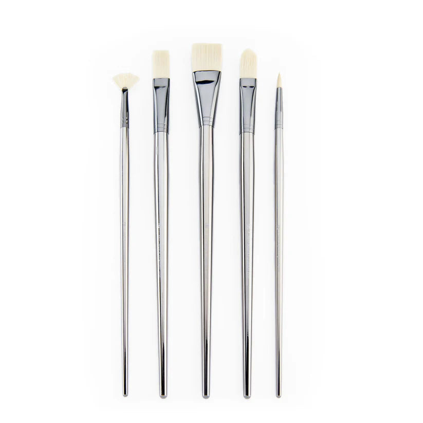 Zen 5 Piece Long Handle Bright Brush Set