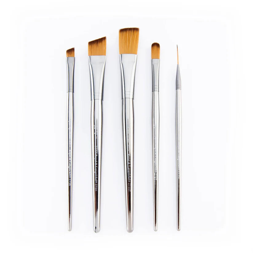 Zen 5 Piece Long Handle Stroke Brush Set