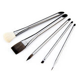 Zen 5 Piece Long Handle Watercolour Stroke Brush Set
