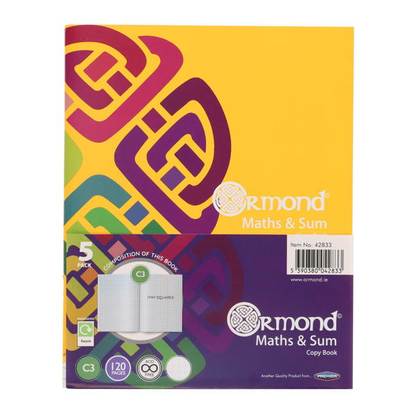 Ormond 120pg C3 Sum Copy Book (5 Pack)