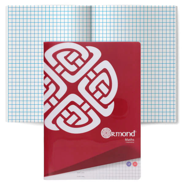 Ormond A4 120pg Durable Cover Maths Copy Book