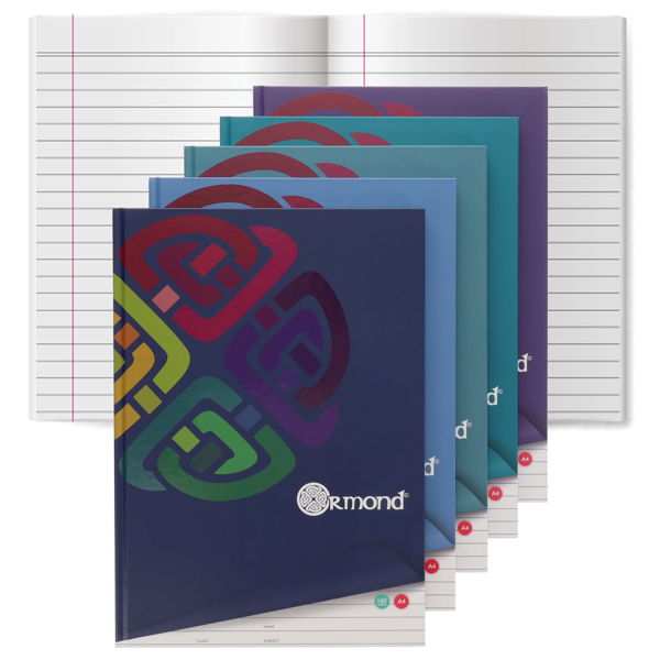 Ormond A4 160pg Hardcover Notebook (Assortment)