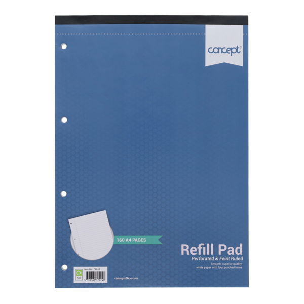Concept A4 160pg Refill Pad - Top Bound