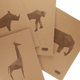 Icon A3 Kraft Sketch Book Animalia - 4 Assorted