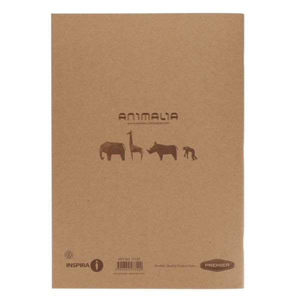 Icon A3 Kraft Sketch Book Animalia - 4 Assorted