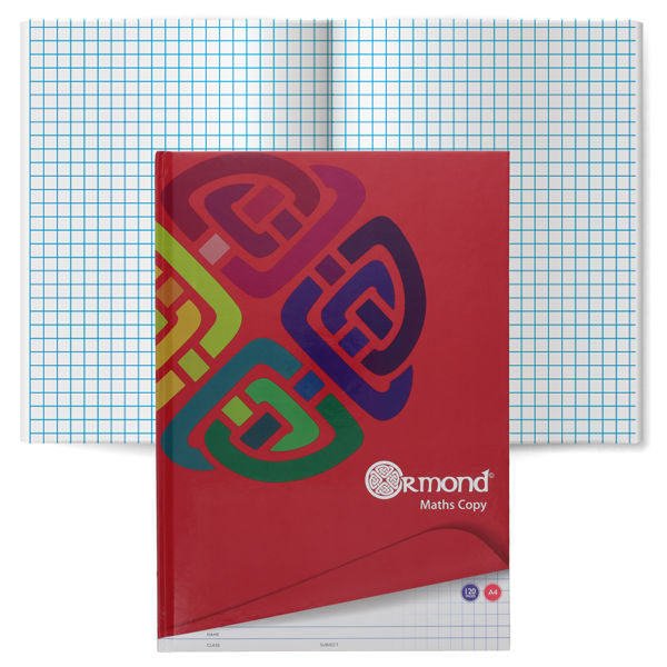 Ormond A4 120pg Hardback Maths Copy Book