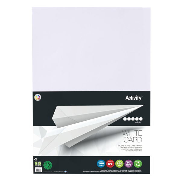 A2 160gsm Card - White (100 Sheets)