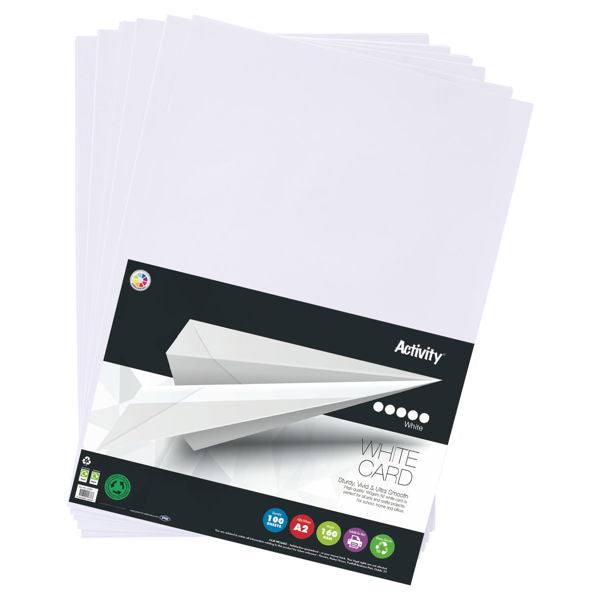 A2 160gsm Card - White (100 Sheets)