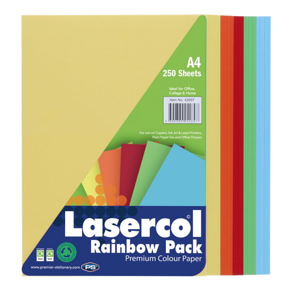 A4 Activity Paper - Rainbow (250 Sheets)