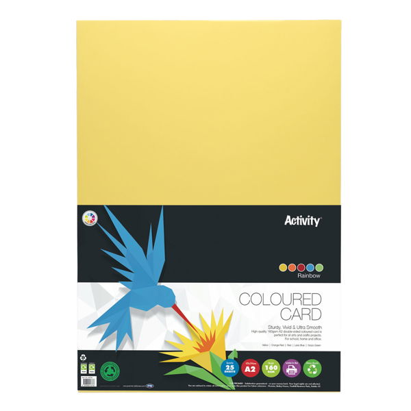 A2 160gsm Card - Rainbow (25 Sheets)
