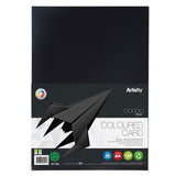 Premier Activity A4 160gsm Card 40 Sheets - Black