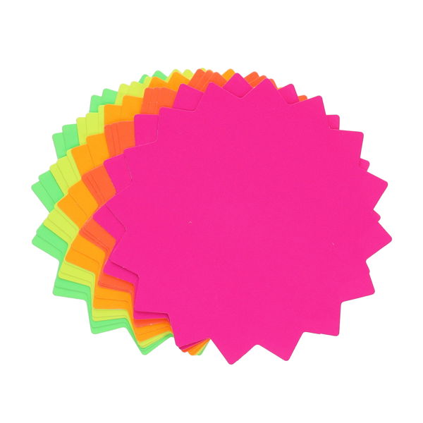 Concept 6'' Fluorescent Flash Stars (12 Pack)