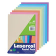 Pack of Lasercol pastel color paper with colorful sheets on a white background