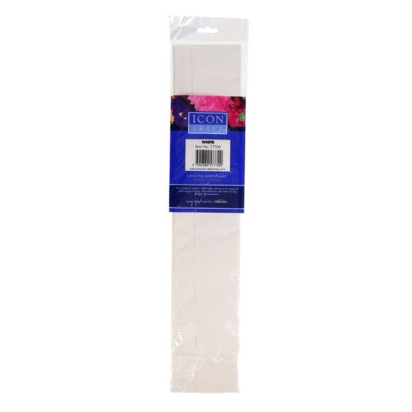 Icon Craft Crepe Paper - White