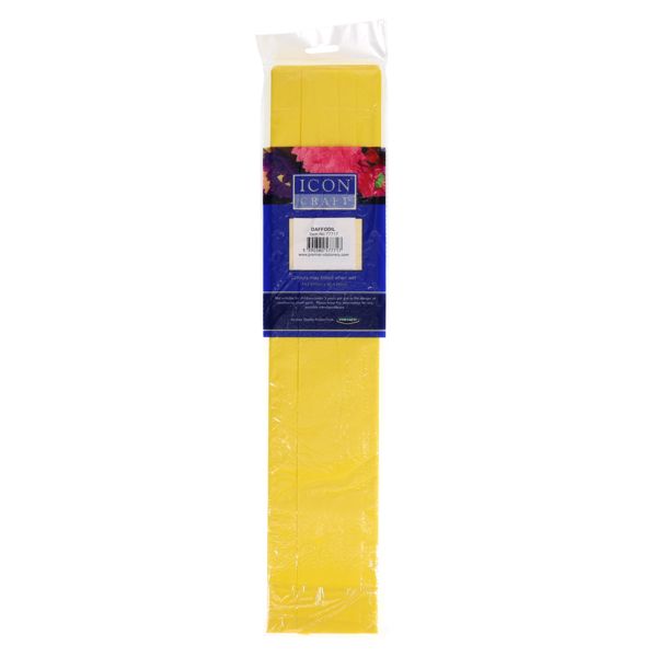 Icon Craft -Crepe Paper Daffodil Yellow