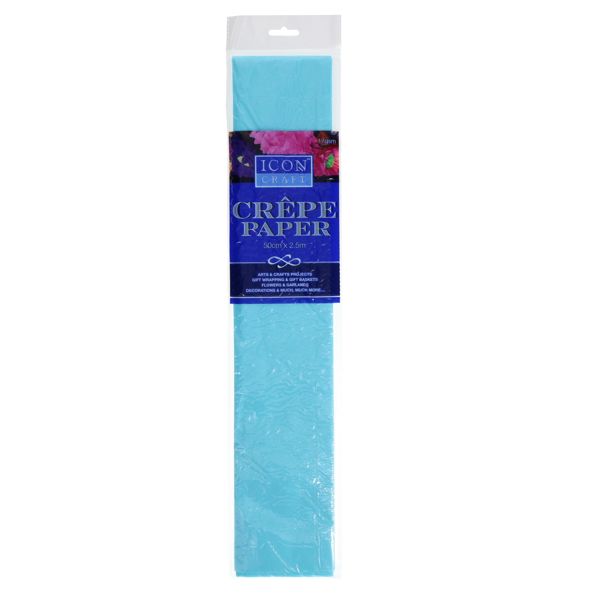 Icon Craft Crepe Paper - Baby Blue50cm x 2.5m